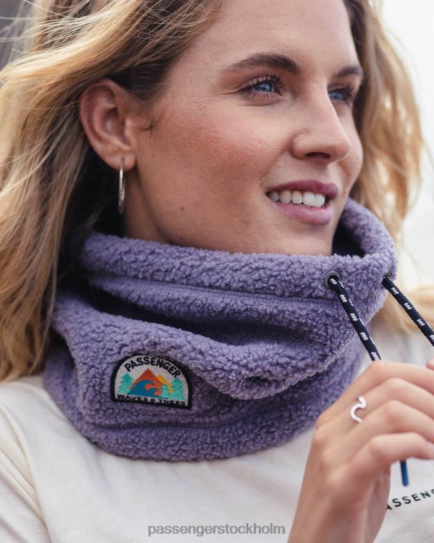 Passenger glögg återvunnen sherpa fleece snood dammig lila D422J1032 dammig lila