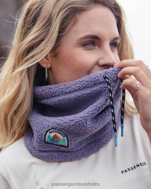 Passenger glögg återvunnen sherpa fleece snood dammig lila D422J1032 dammig lila