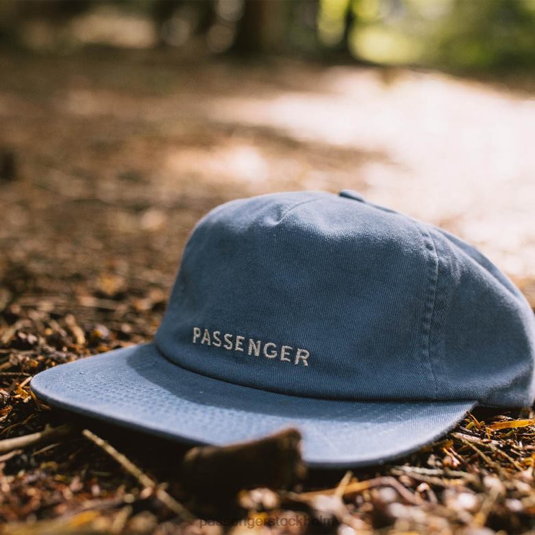 Passenger byron återvunnen bomull 5 panel lock sten blå D422J1078 stenblå