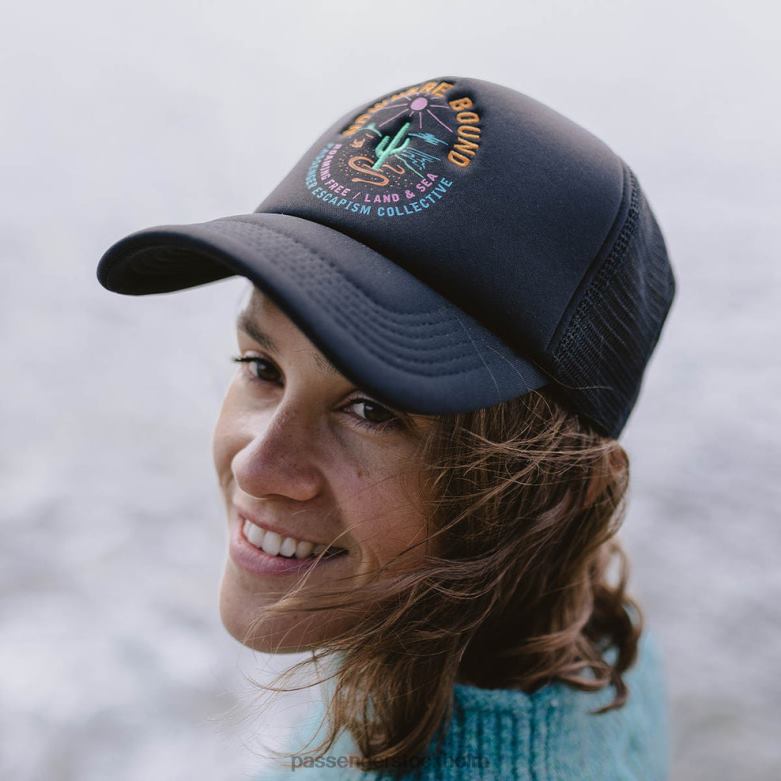 Passenger land & sea snapback trucker cap svart D422J1080 svart