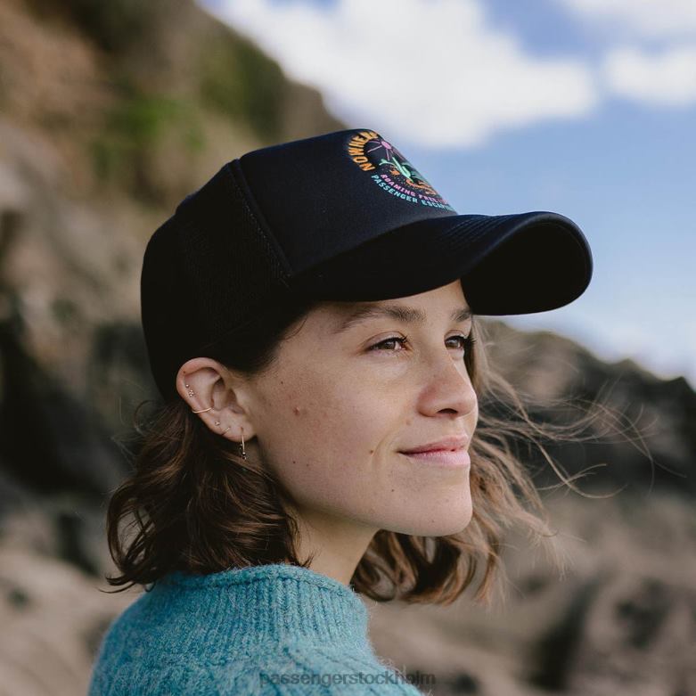 Passenger land & sea snapback trucker cap svart D422J1080 svart