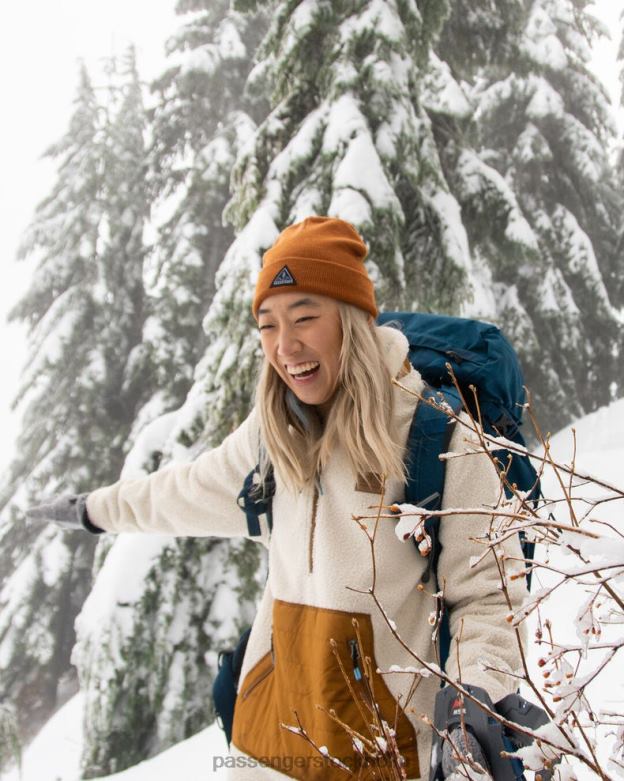 Passenger kärna återvunnen låg-top beanie glaserad ingefära D422J1029 glaserad ingefära