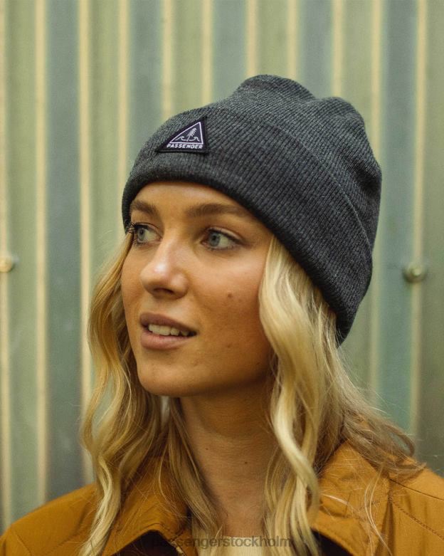 Passenger kärna återvunnet low-top beanie kol D422J1027 träkol