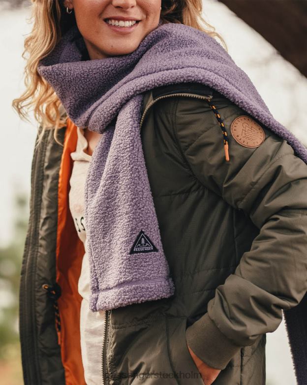 Passenger ombonad återvunnen sherpa fleece halsduk dammig lila D422J1091 dammig lila