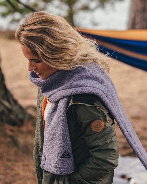 Passenger ombonad återvunnen sherpa fleece halsduk dammig lila D422J1091 dammig lila