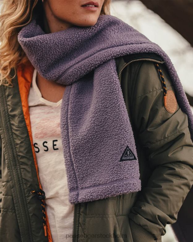 Passenger ombonad återvunnen sherpa fleece halsduk dammig lila D422J1091 dammig lila