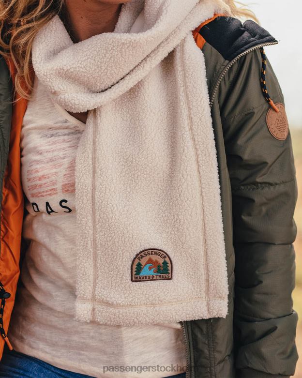 Passenger ombonad återvunnen sherpa fleece scarf björk D422J1086 björk