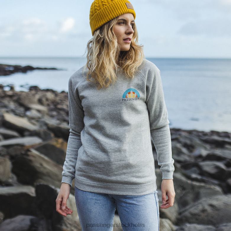 Passenger Bogota återvunnen sweatshirt grå märgel D422J737 grå märgel
