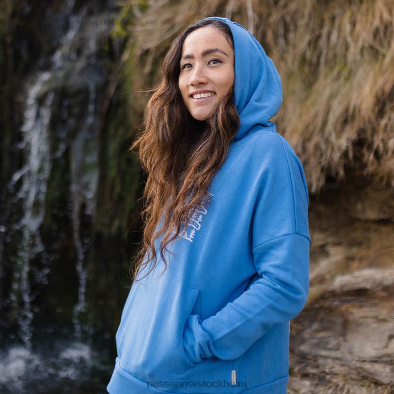 Passenger dagar som dessa hampa hoodie mjuk kobolt D422J753 mjuk kobolt