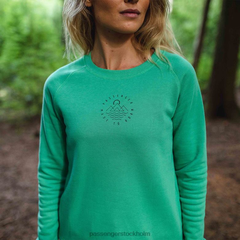 Passenger fjärråtervunnen sweatshirt grön gran D422J739 grön gran