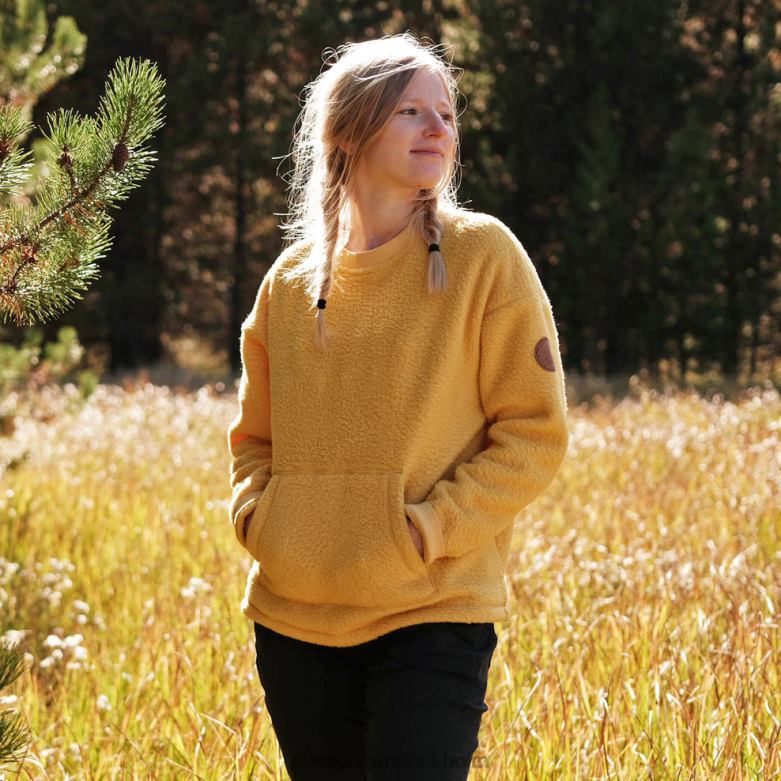 Passenger murgröna återvunnen sherpa sweatshirt ockra gul D422J697 ockra gul