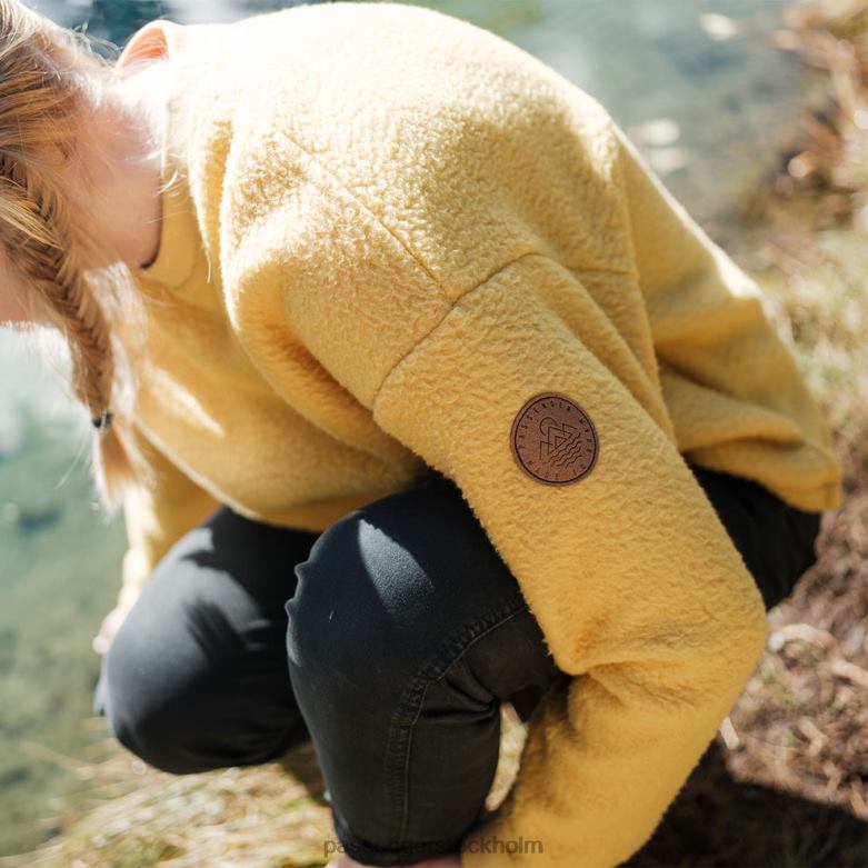 Passenger murgröna återvunnen sherpa sweatshirt ockra gul D422J697 ockra gul