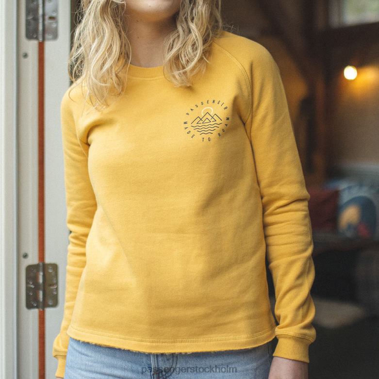 Passenger panang raglan återvunnen sweatshirt senapsgul D422J741 senapsgul