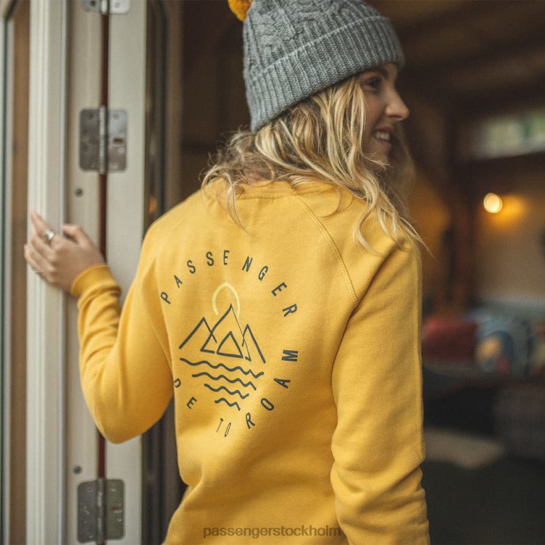 Passenger panang raglan återvunnen sweatshirt senapsgul D422J741 senapsgul