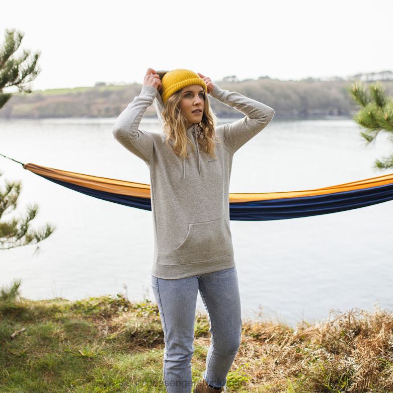 Passenger toba återvunnen hoodie grå märgel D422J759 grå märgel