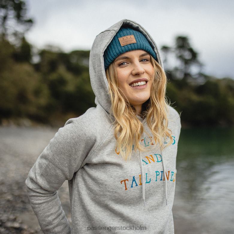 Passenger voyage återvunnen hoodie grå märgel D422J731 grå märgel