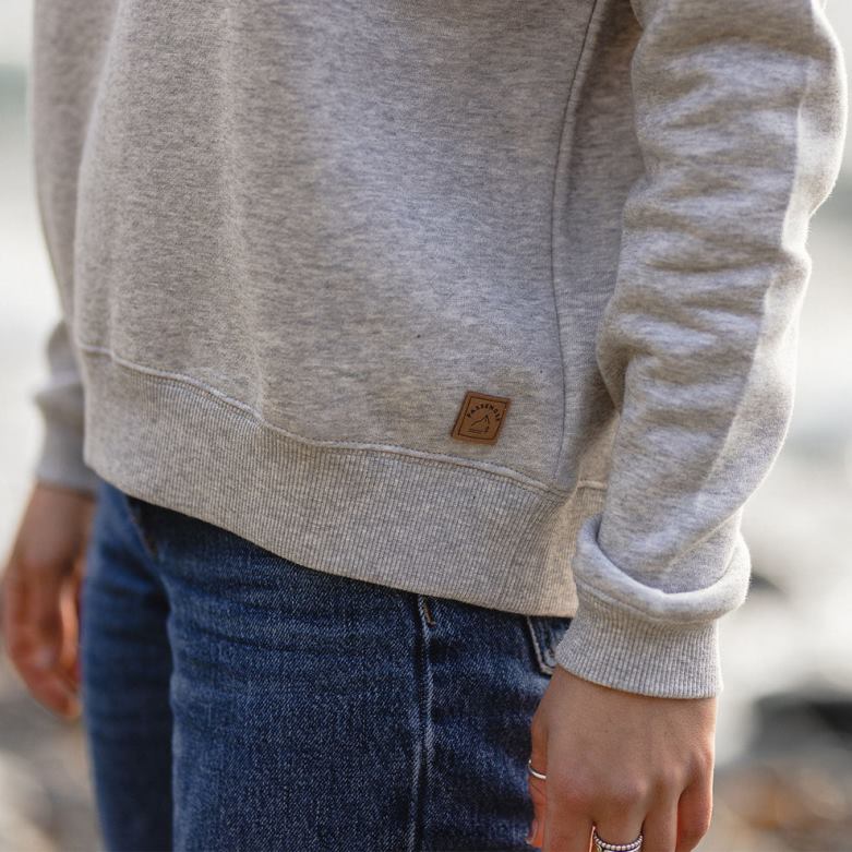 Passenger voyage återvunnen sweatshirt grå märgel D422J729 grå märgel