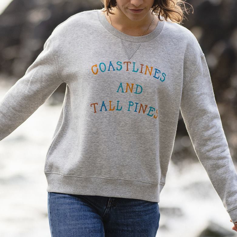 Passenger voyage återvunnen sweatshirt grå märgel D422J729 grå märgel