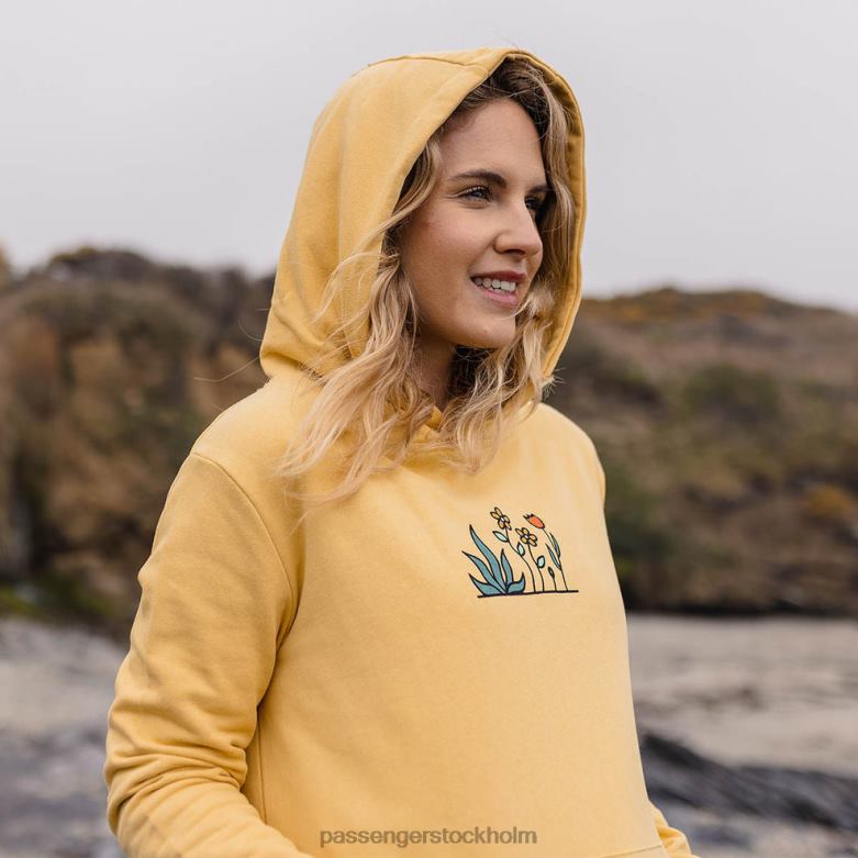 Passenger vuxit till att ströva hampa hoodie ockra gul D422J755 ockra gul