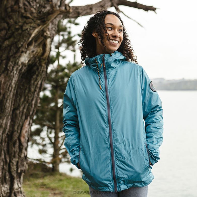Passenger umnak återvunnen anorak lärksporre blå D422J807 larksporre blå