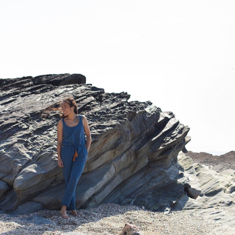 Passenger eva återvunnen jumpsuit mörk denim D422J974 mörk denim