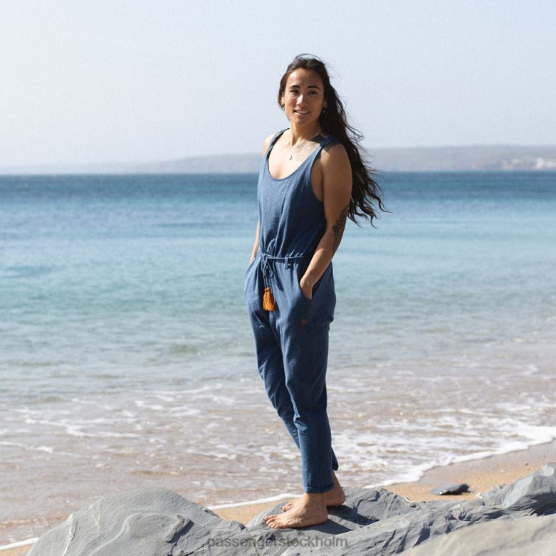 Passenger eva återvunnen jumpsuit mörk denim D422J974 mörk denim