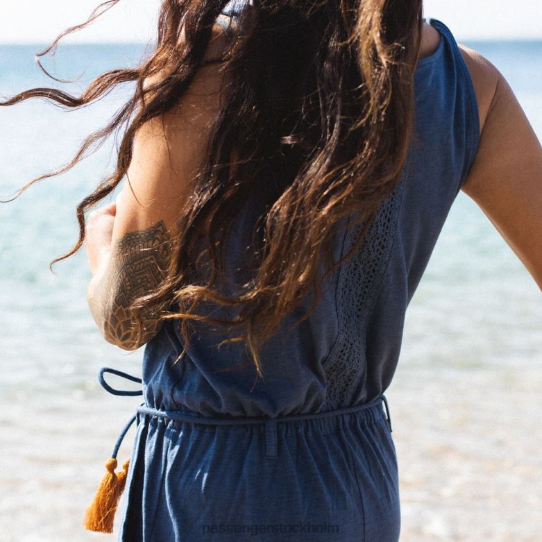Passenger eva återvunnen jumpsuit mörk denim D422J974 mörk denim