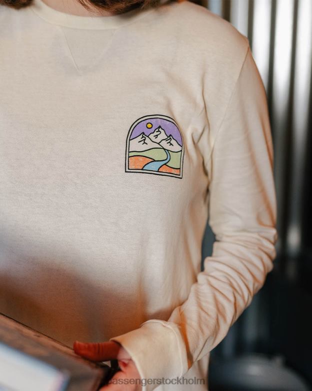 Passenger fredag ​​kollektivt återvunnen bomull ls t-shirt björk D422J877 björk