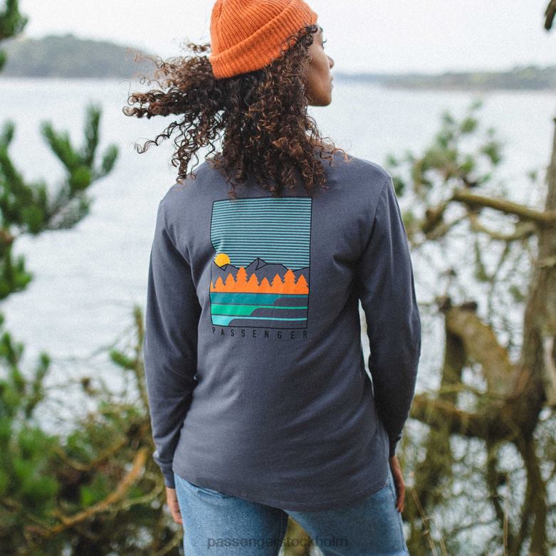 Passenger resa mer återvunnen ls t-shirt blekt svart D422J892 blekt svart