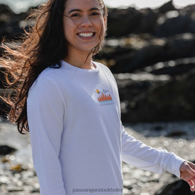 Passenger resa mer återvunnen ls t-shirt vit D422J888 vit