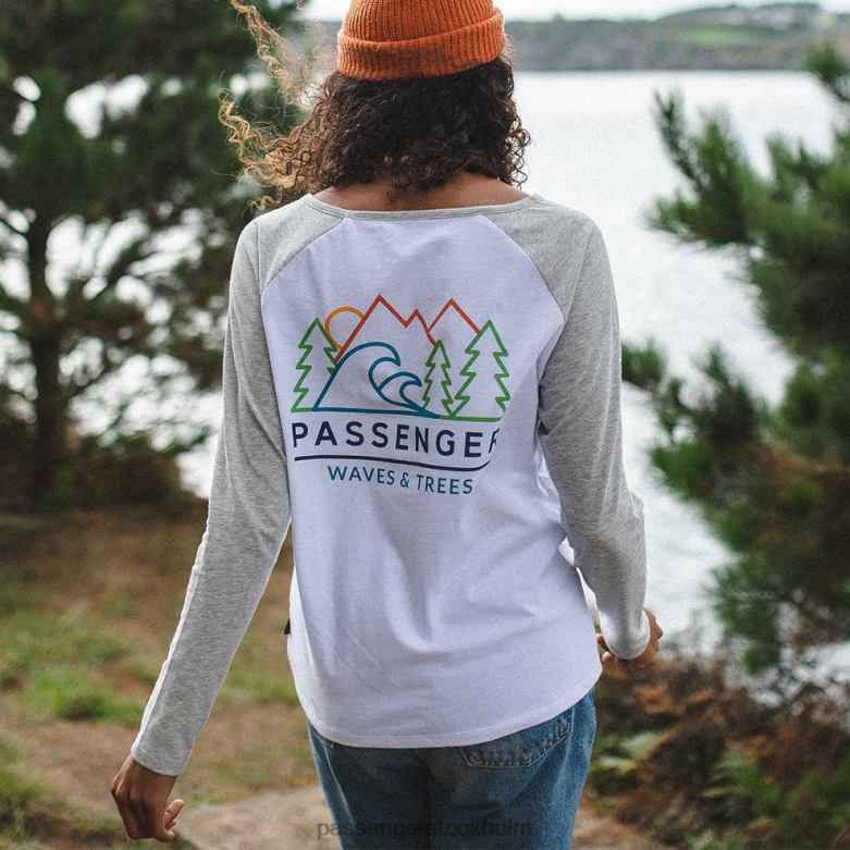 Passenger toba återvunnen ls t-shirt grå märgel D422J894 grå märgel