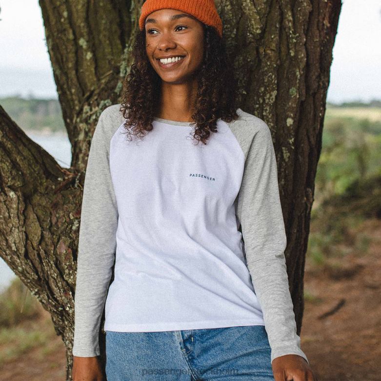 Passenger toba återvunnen ls t-shirt grå märgel D422J894 grå märgel