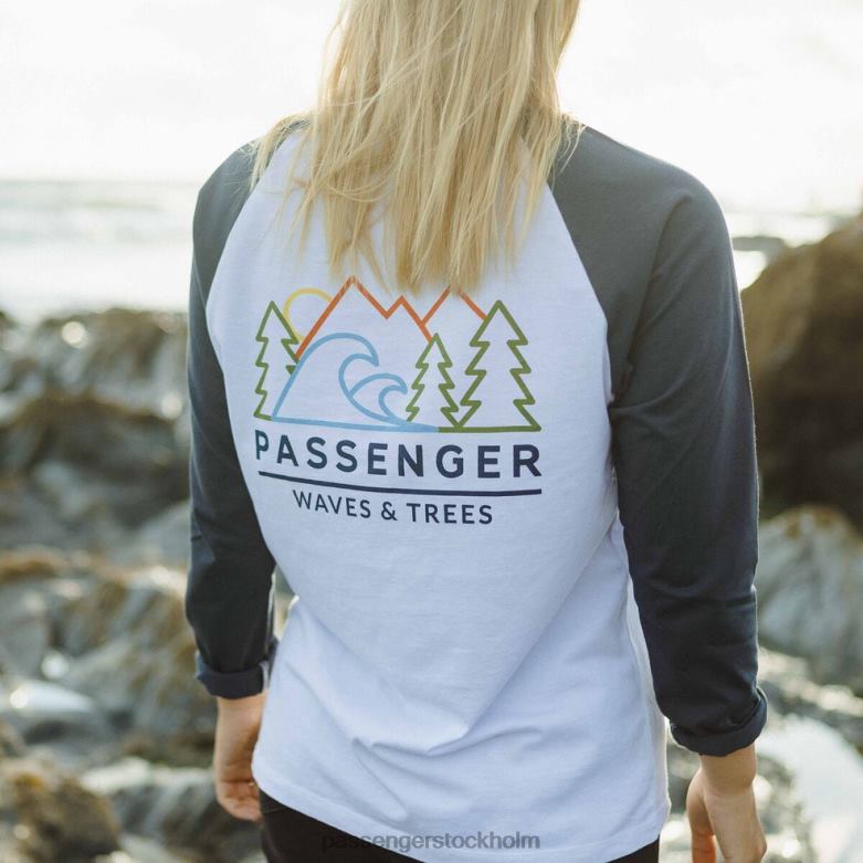Passenger toba återvunnen ls t-shirt mörk denim D422J896 mörk denim