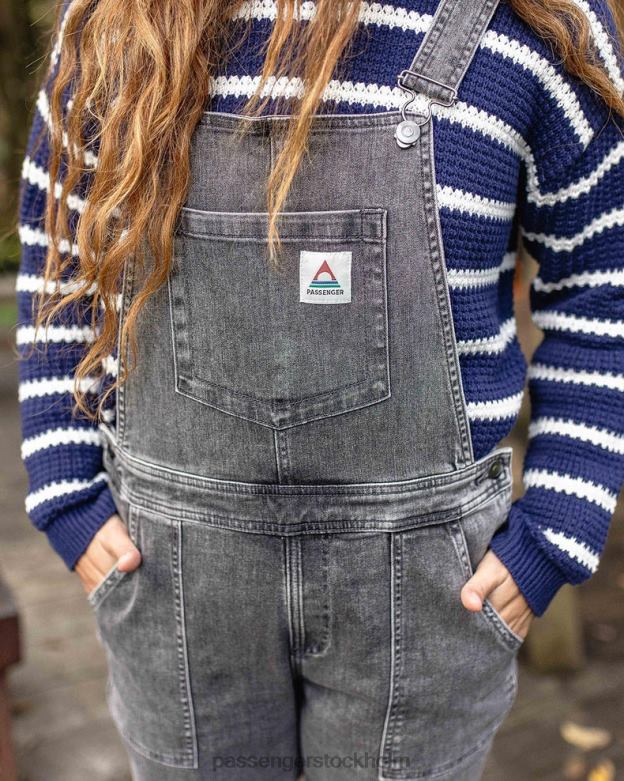Passenger roamist byxbyxor i ekologisk bomull tvättad svart denim D422J952 tvättad svart denim