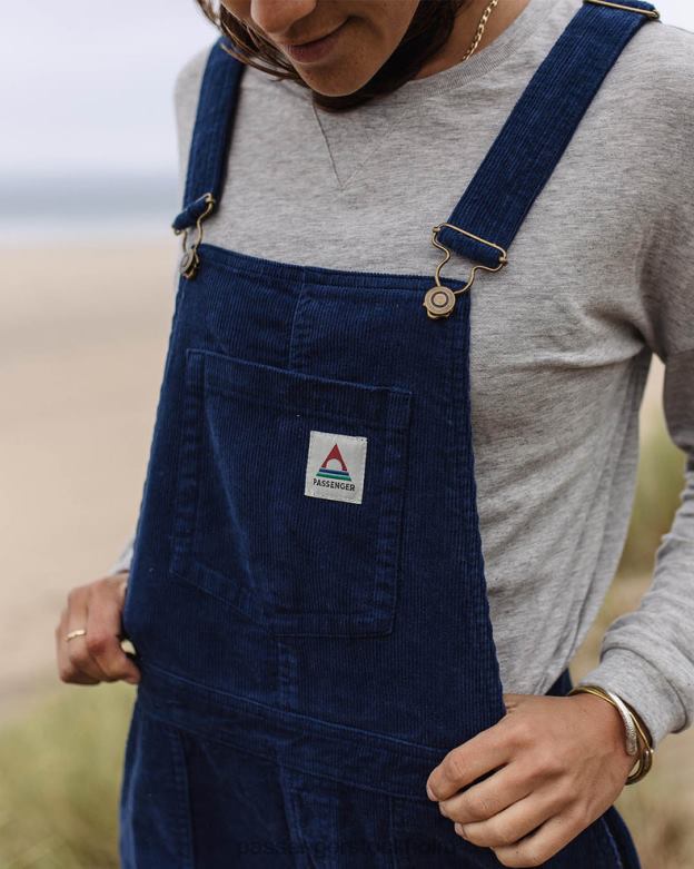 Passenger roamist cord byxbyxor mörk denim D422J954 mörk denim