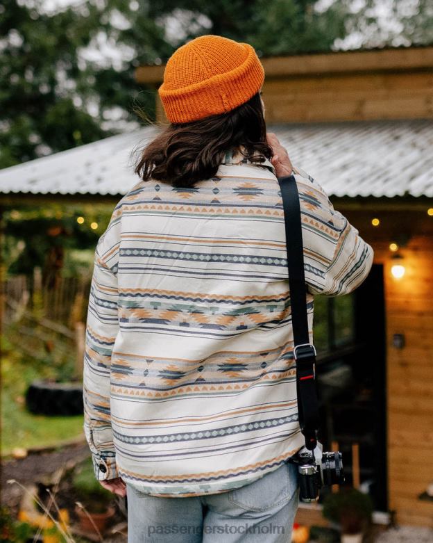 Passenger cibola återvunnen sherpafodrad overshirt björk geomönster D422J677 björk geomönster