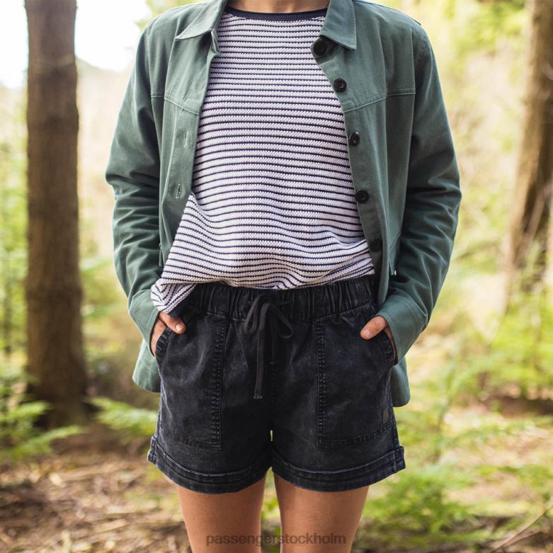 Passenger carriso shorts i ekologisk bomull svarta D422J904 svart