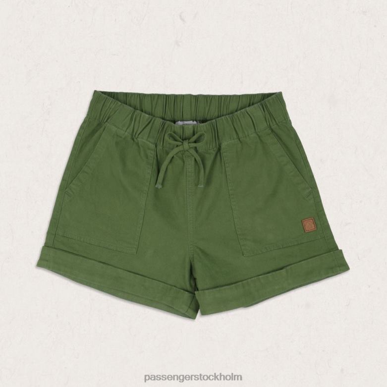 Passenger carriso shorts i ekologisk bomull vingårdsgrön D422J905 vingård grön
