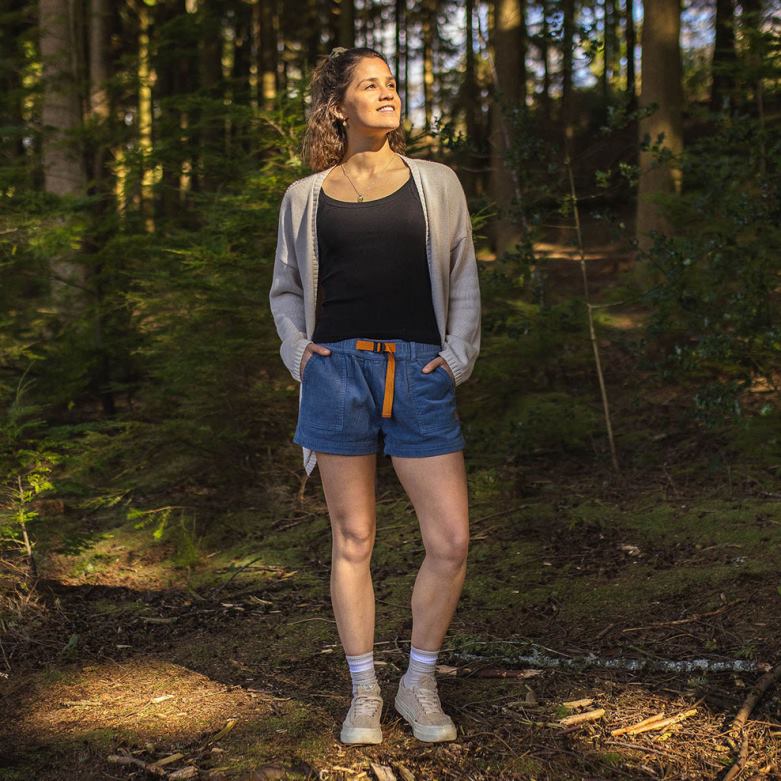 Passenger del sur återvunna sladdshorts stenblå D422J907 stenblå