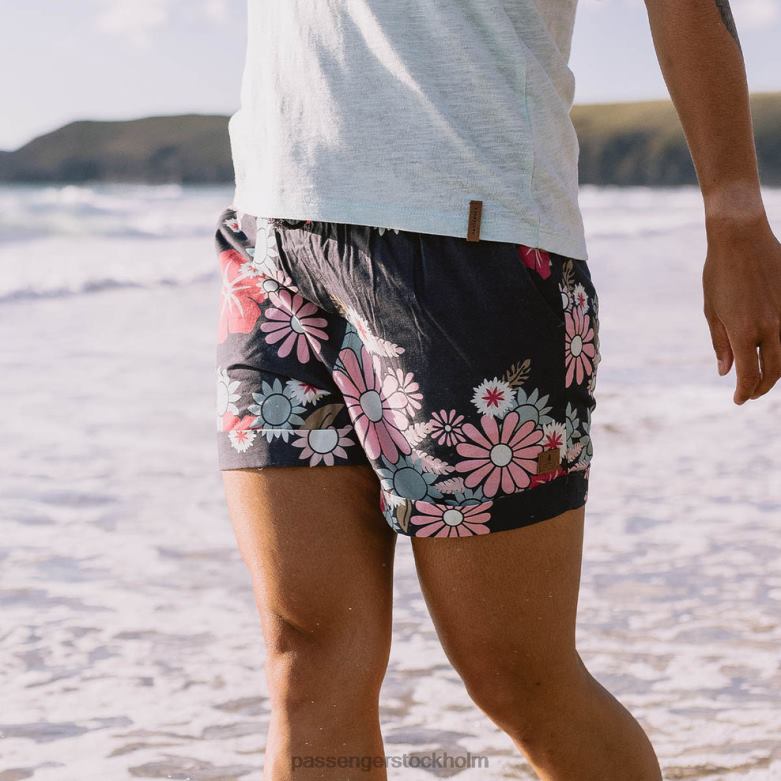 Passenger santosa shorts svart blomma brast D422J911 svart blomma sprack