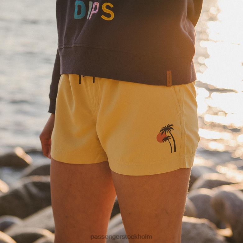 Passenger wake återvunna badshorts ockergula D422J937 ockra gul