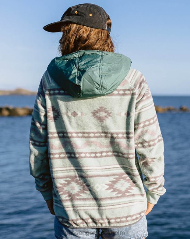 Passenger alexander huva 1/2 dragkedja återvunnen polarfleece pistagemönster/djupa hav D422J665 pistaschmönster/djupt hav