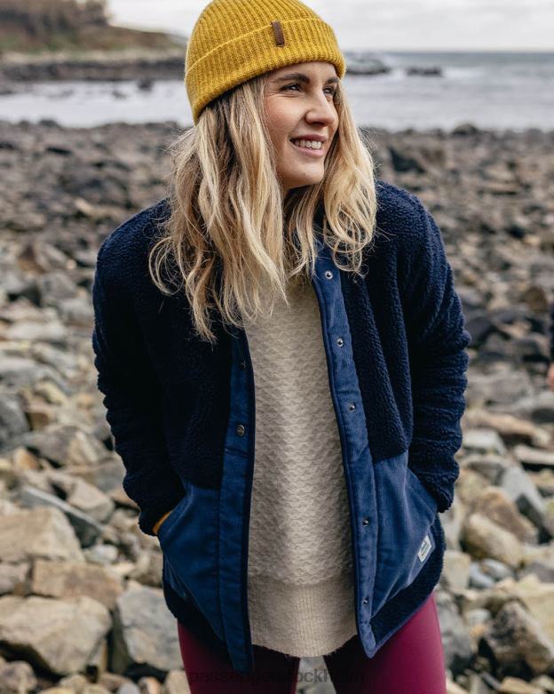 Passenger klöver återvunnen sherpa fleece djup marin D422J670 djup marin