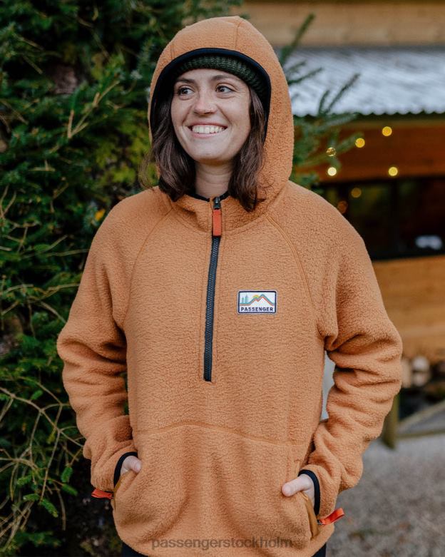 Passenger maine hooded återvunnen sherpa fleece kokosnöt D422J674 kokos