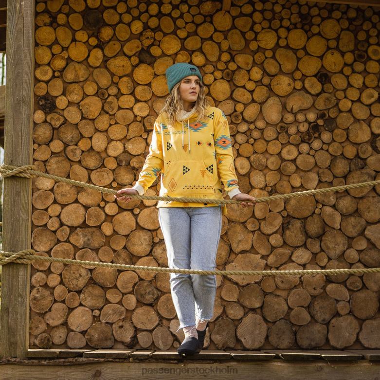 Passenger oliv återvunnen höghalsad polarfleece ockra drifter D422J688 ockra drifter