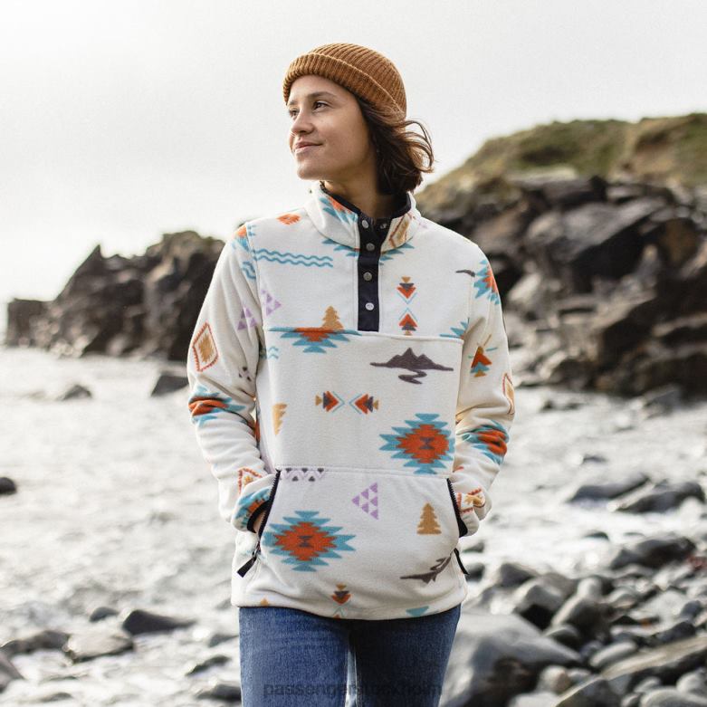 Passenger woodlander återvunnen polar fleece pullover björk drifter D422J687 björkdrivare