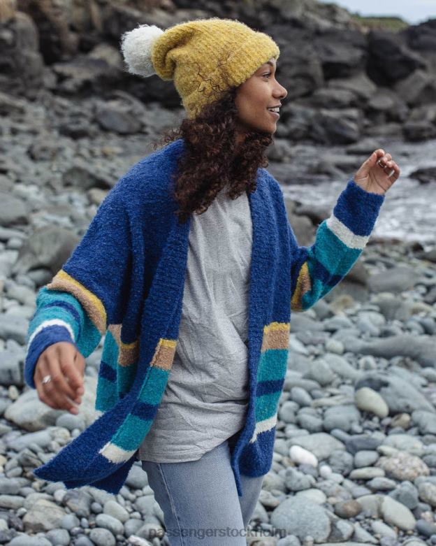 Passenger riverglen cardigan mörk denim D422J819 mörk denim