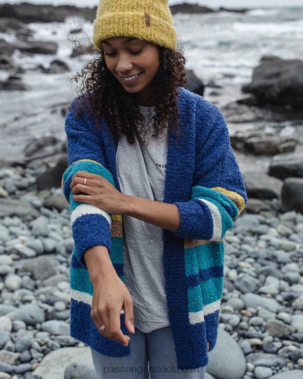 Passenger riverglen cardigan mörk denim D422J819 mörk denim