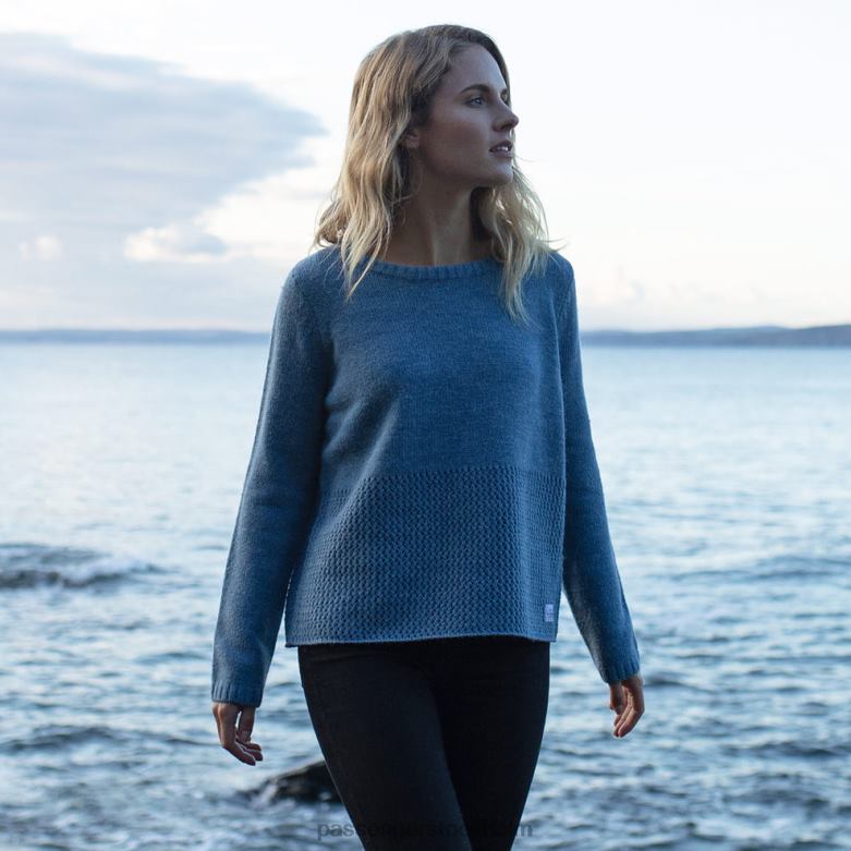 Passenger sångfågel stickad tröja mörk denim D422J848 mörk denim