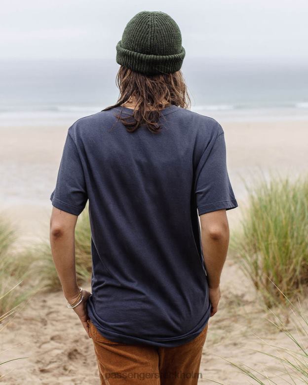 Passenger blommig blommig återvunnen bomull oversized t-shirt kol D422J990 träkol